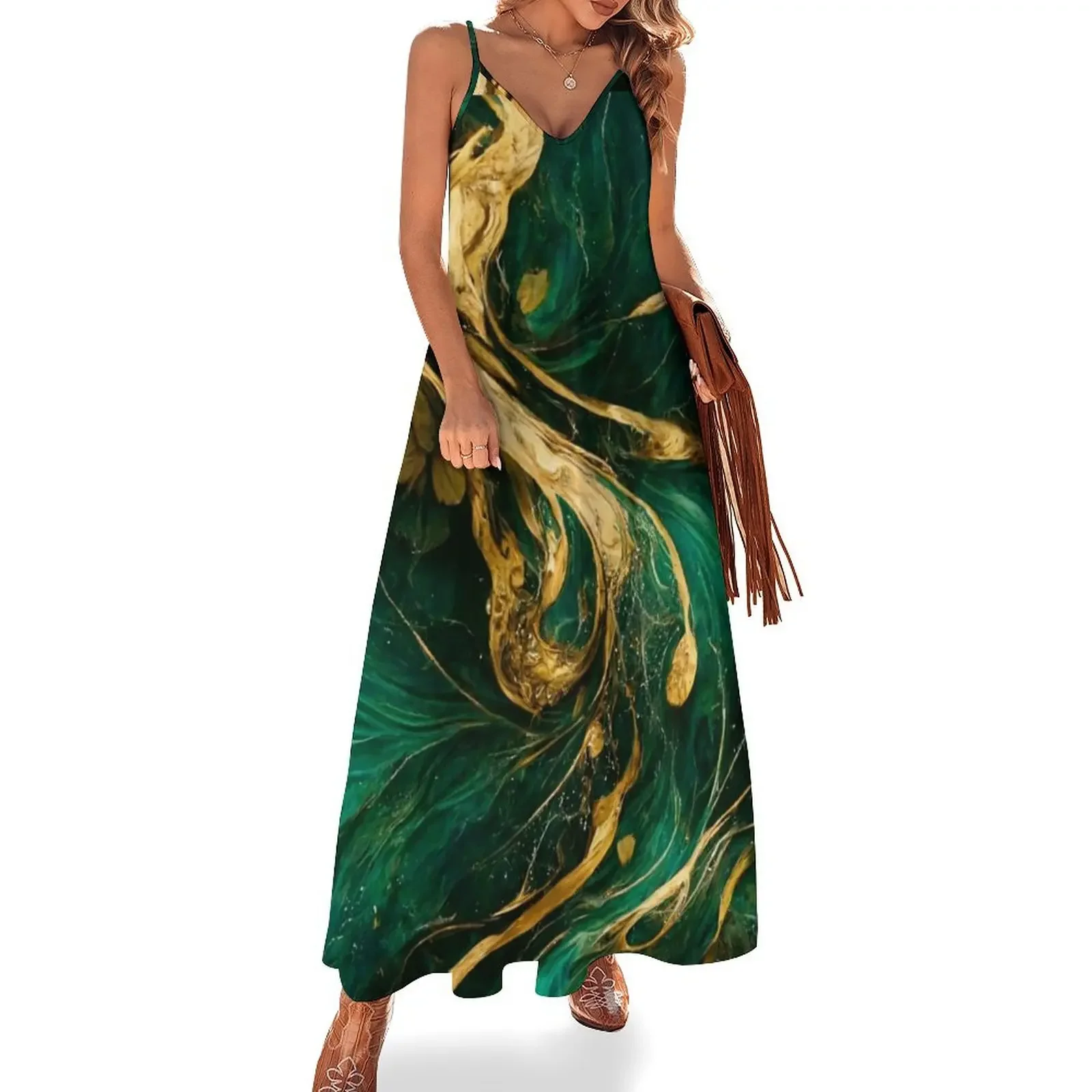 Forest Green and gold Sleeveless Dress women evening dress Dresses for wedding party summer clothes for women Summer skirt Dress
Forest Green and gold Sleeveless Dress women evening dress Dresses for wedding party summer clothes for women Summer skirt Dress