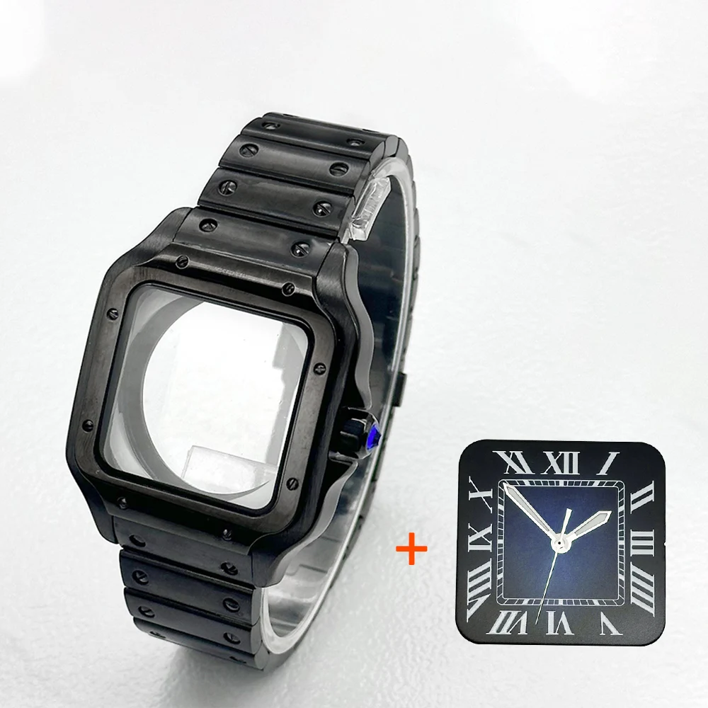 Mod 38mm Santo Square Case Stainless Steel NH35 Case with 27mm Dial For NH36 and NH35 Movements Men's Dive Watch Case
Mod 38mm Santo Square Case Stainless Steel NH35 Case with 27mm Dial For NH36 and NH35 Movements Men's Dive Watch Case