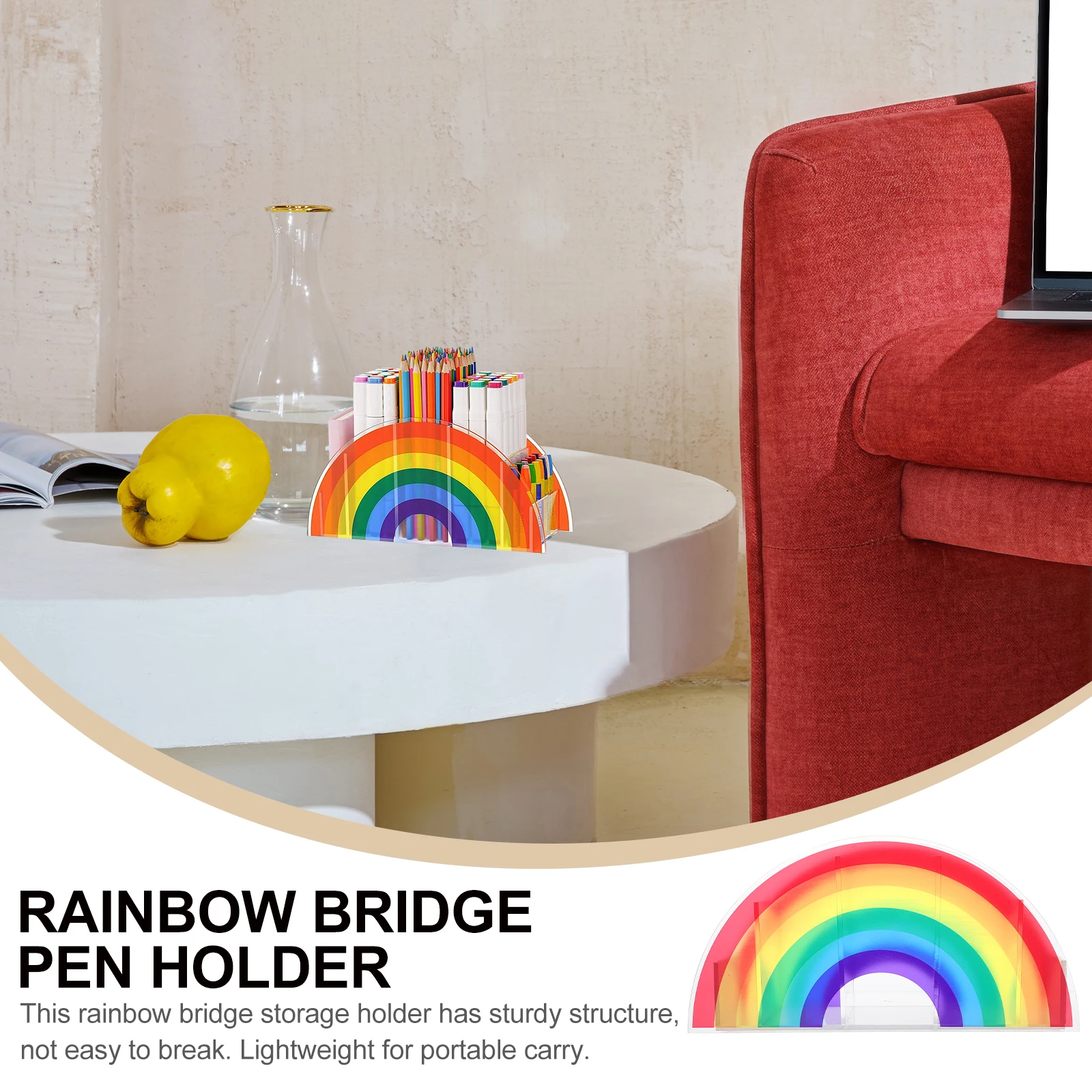 Aesthetic Rainbow Bridge Pen Holder Desk Penholder Colored Acrylic Organizer Office
Aesthetic Rainbow Bridge Pen Holder Desk Penholder Colored Acrylic Organizer Office