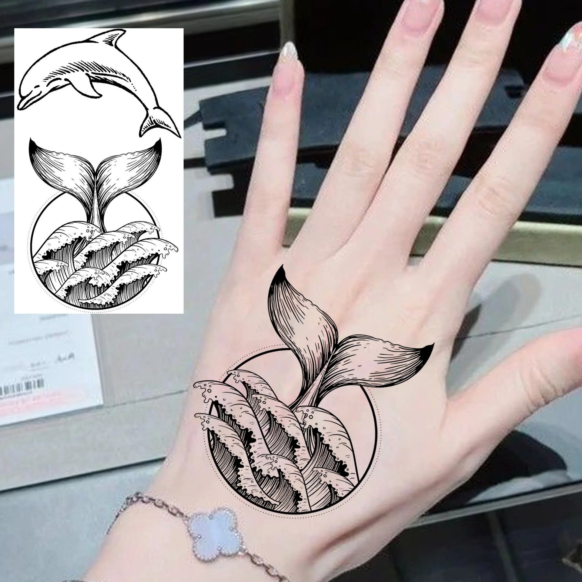 Water Transfer Tattoo Stickers Marine Wildlife Collection for Neck Hand Back Durable Fade Resistant Skin Safe Easy Apply
Water Transfer Tattoo Stickers Marine Wildlife Collection for Neck Hand Back Durable Fade Resistant Skin Safe Easy Apply