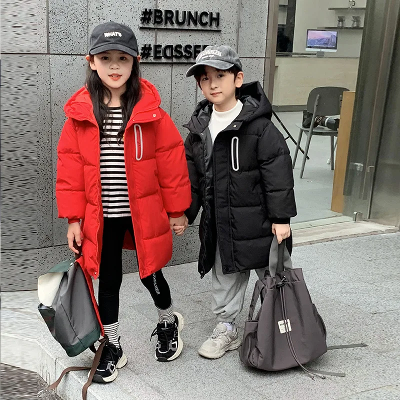 Children's long cotton-padded jacket with a hat, thickened children's cotton-padded jacket, boys' and girls' children's clothing
Children's long cotton-padded jacket with a hat, thickened children's cotton-padded jacket, boys' and girls' children's clothing