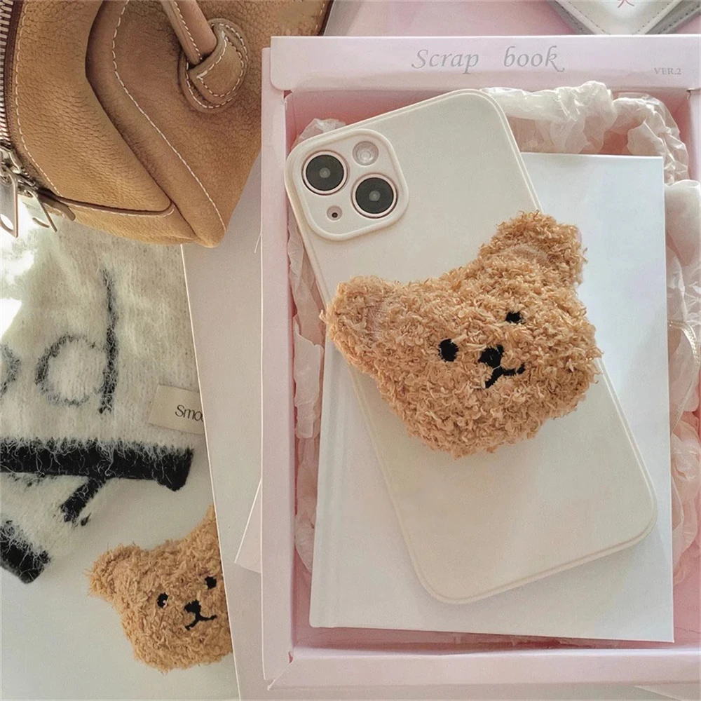 Korea Cute Warm Plush Bear For Magsafe Magnetic Phone Griptok Grip Tok Stand For iPhone 17 16 Wireless Charging Holder Bracket
Korea Cute Warm Plush Bear For Magsafe Magnetic Phone Griptok Grip Tok Stand For iPhone 17 16 Wireless Charging Holder Bracket