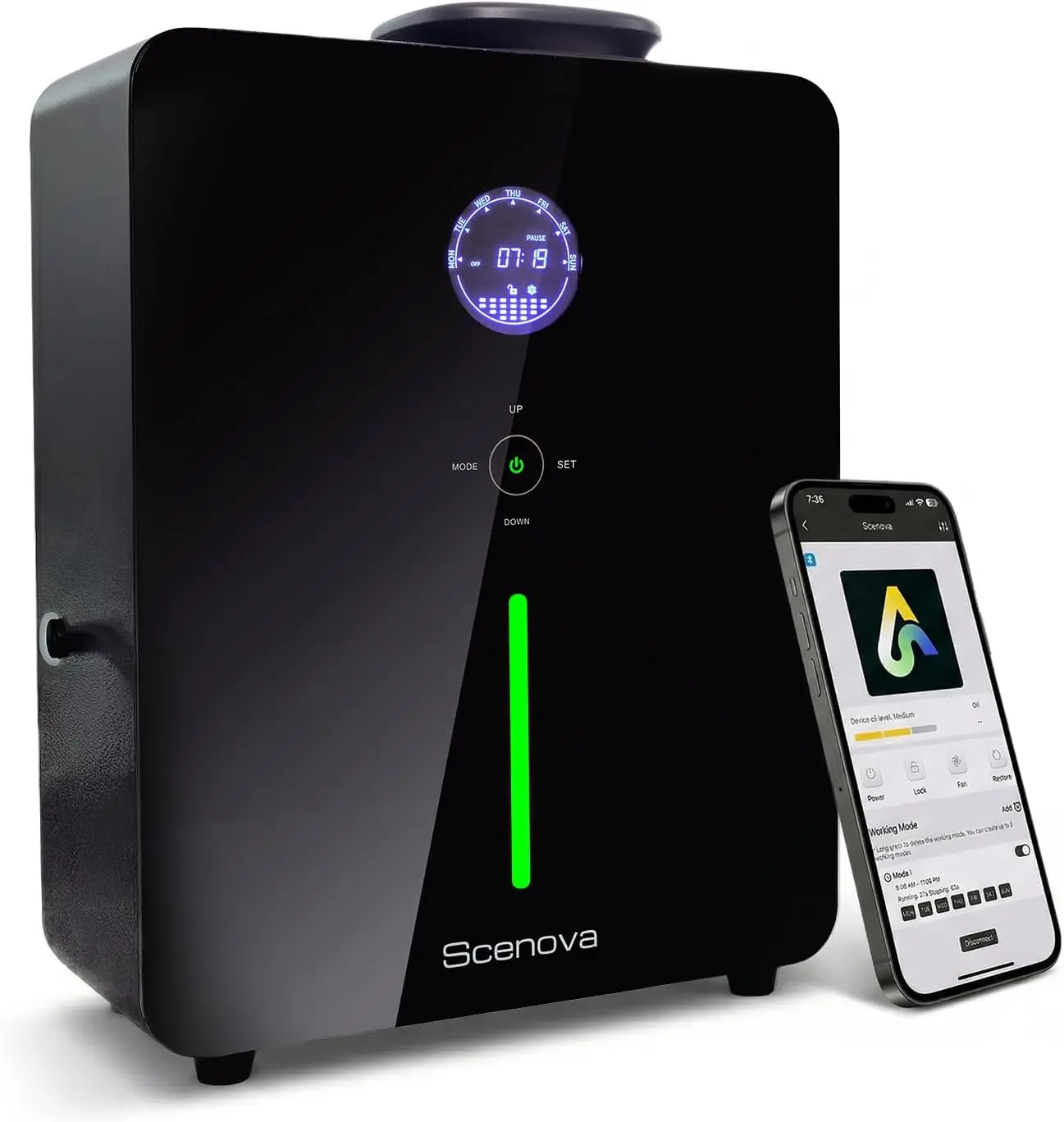 Pro Max, Waterless Essential Oil Scent Diffuser. 2026 Upgraded Version. 4000 sq ft. Touch Control Panel and Bluetooth App. Whole
Pro Max, Waterless Essential Oil Scent Diffuser. 2026 Upgraded Version. 4000 sq ft. Touch Control Panel and Bluetooth App. Whole