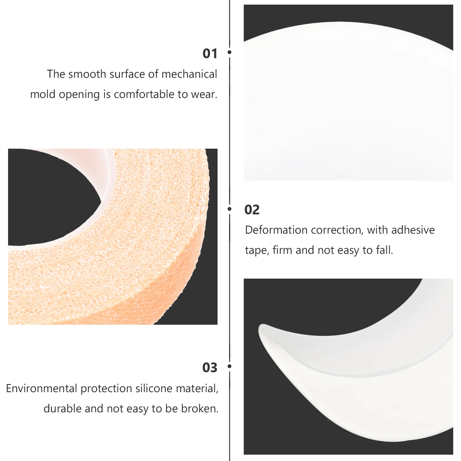 1 set Hand Orthosis for Chinese Zither Practice Silicone Tiger Mouth White Large 2 Rolls Smooth Eco Friendly 
1 set Hand Orthosis for Chinese Zither Practice Silicone Tiger Mouth White Large 2 Rolls Smooth Eco Friendly