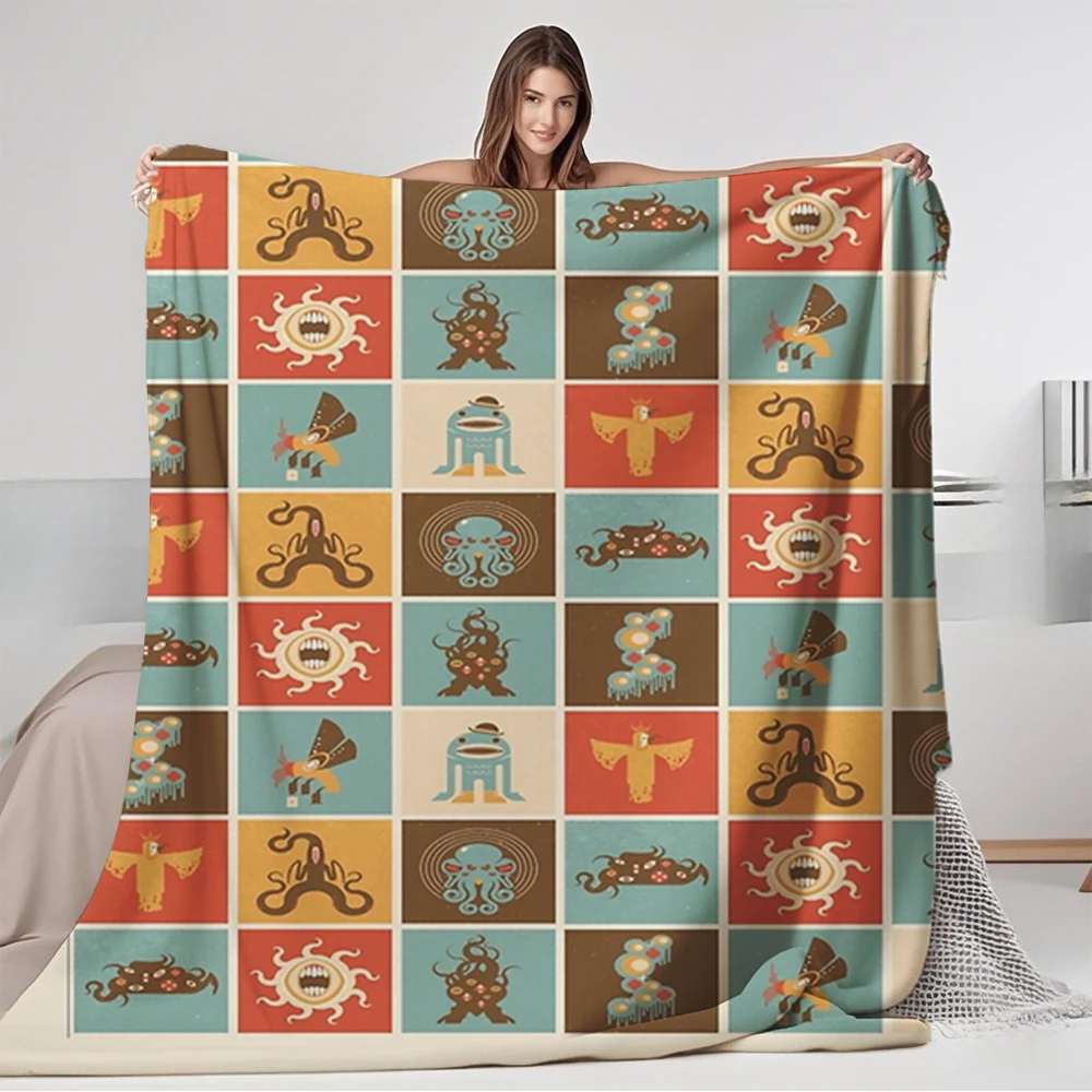 Flannel Bed Blankets The Lovecraftian Squares Japanese Zen Design Hotel-Style Cover Hospitality Bedding Wrinkle-Resistant
Flannel Bed Blankets The Lovecraftian Squares Japanese Zen Design Hotel-Style Cover Hospitality Bedding Wrinkle-Resistant