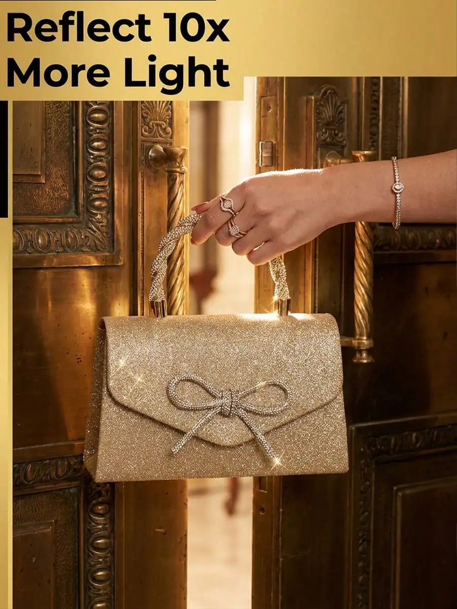 Womens Rhinestone Clutch Evening Bag With Bow Knot Top Handle For Party Wedding Prom
Womens Rhinestone Clutch Evening Bag With Bow Knot Top Handle For Party Wedding Prom