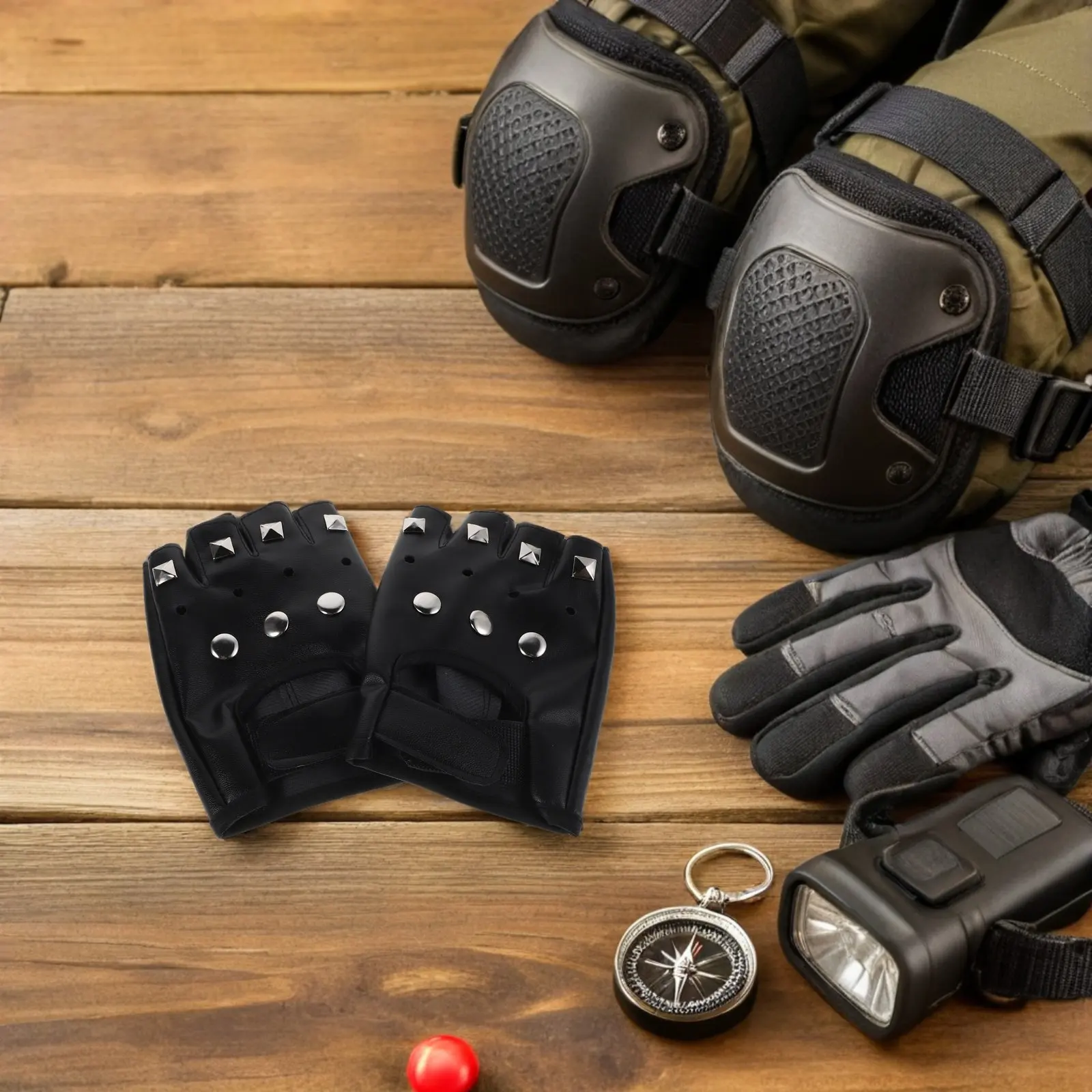 1Pair Punk Gloves Mens Fingerless Half Finger Motorcycle Gloves PU Biker Racing Dancing Cosplay Steampunk Outdoor Sports
1Pair Punk Gloves Mens Fingerless Half Finger Motorcycle Gloves PU Biker Racing Dancing Cosplay Steampunk Outdoor Sports