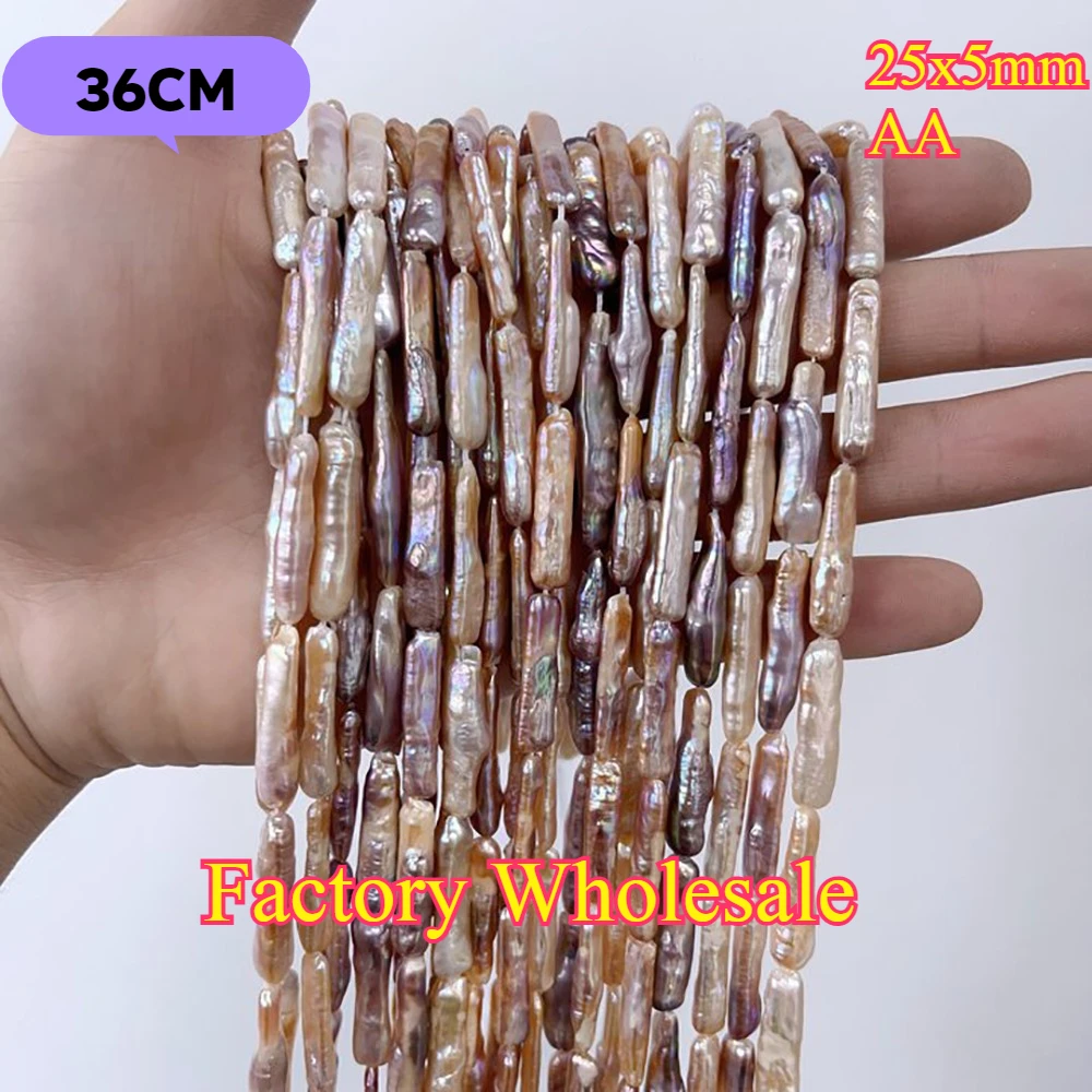 25x5mm AA Hot Sale Baroque Strip Bead Factory Wholesale Natural Freshwater Purple Pearl Jewelry Make DIY Necklace Bracelet Women
25x5mm AA Hot Sale Baroque Strip Bead Factory Wholesale Natural Freshwater Purple Pearl Jewelry Make DIY Necklace Bracelet Women
