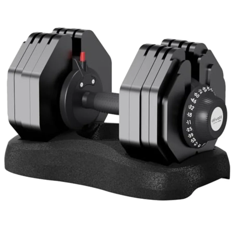 Adjustable Dumbbells Set of 2, 88LB Quick Adjust Free Weights with Double Safety Lock Anti-Slip Steel Handle, Space Saving Home
Adjustable Dumbbells Set of 2, 88LB Quick Adjust Free Weights with Double Safety Lock Anti-Slip Steel Handle, Space Saving Home
