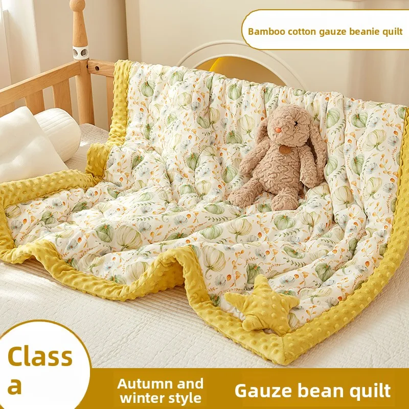 Бархатное детское одеяло Doudou, детское одеяло с соевыми бобами, бамбуковое хлопковое осенне-зимнее утепленное одеяло для детского сада
Бархатное детское одеяло Doudou, детское одеяло с соевыми бобами, бамбуковое хлопковое осенне-зимнее утепленное одеяло для детского сада