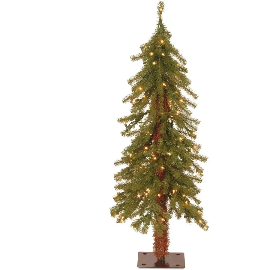 3 ft PreLit Hickory Cedar Mini Artificial Christmas Tree, 50 Clear Lights, 139 Tips, Metal Plate Base, Green
3 ft PreLit Hickory Cedar Mini Artificial Christmas Tree, 50 Clear Lights, 139 Tips, Metal Plate Base, Green