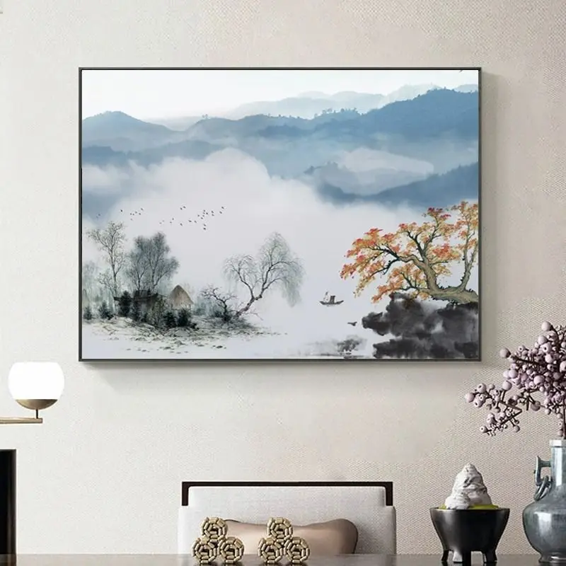 New Chinese landscape landscape decoration entrance corridor aisle living room dining room canvas painting
New Chinese landscape landscape decoration entrance corridor aisle living room dining room canvas painting