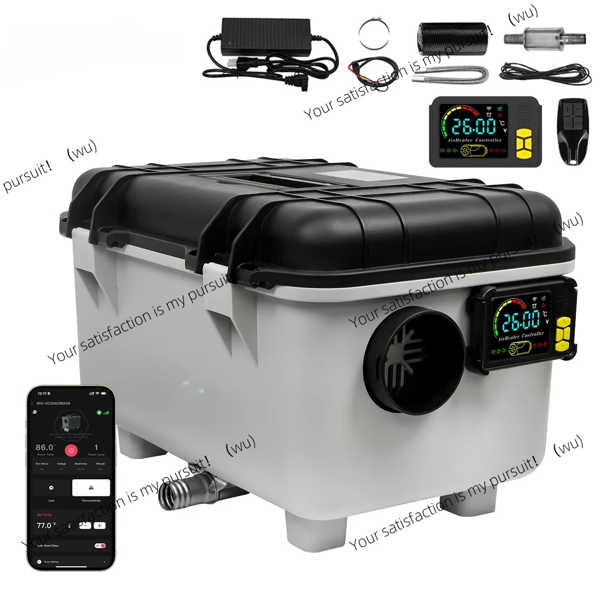 Portable RV toolbox 8KW 12V/24V&110-240V Diesel Parking Air Heater W/Bluetooth APP 6L Tank Low noise For Motorhome Caravan ship
Portable RV toolbox 8KW 12V/24V&110-240V Diesel Parking Air Heater W/Bluetooth APP 6L Tank Low noise For Motorhome Caravan ship