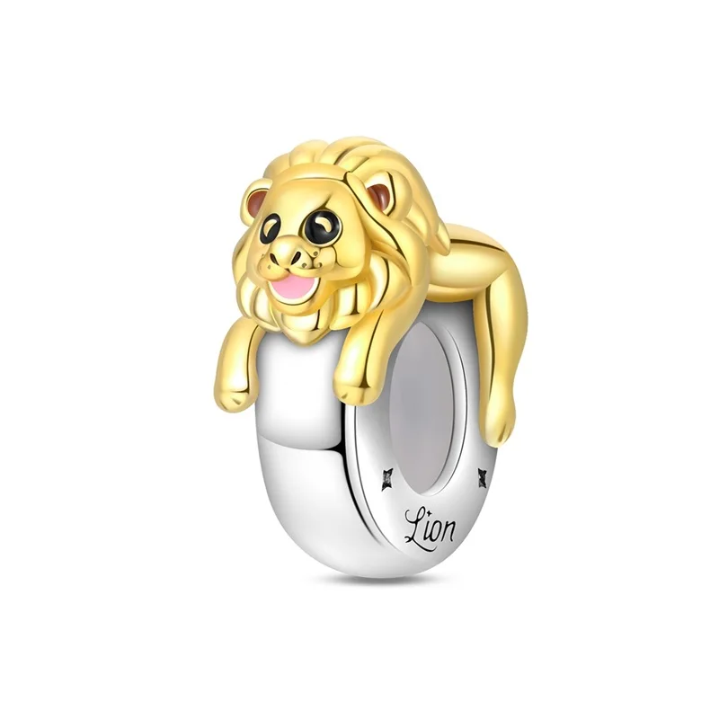Silicone Stopper Clip 925 Sterling Silver Golden Lion King Clasp Clip Isolation Charms Beads Fit Original Bracelet DIY Jewelry
Silicone Stopper Clip 925 Sterling Silver Golden Lion King Clasp Clip Isolation Charms Beads Fit Original Bracelet DIY Jewelry