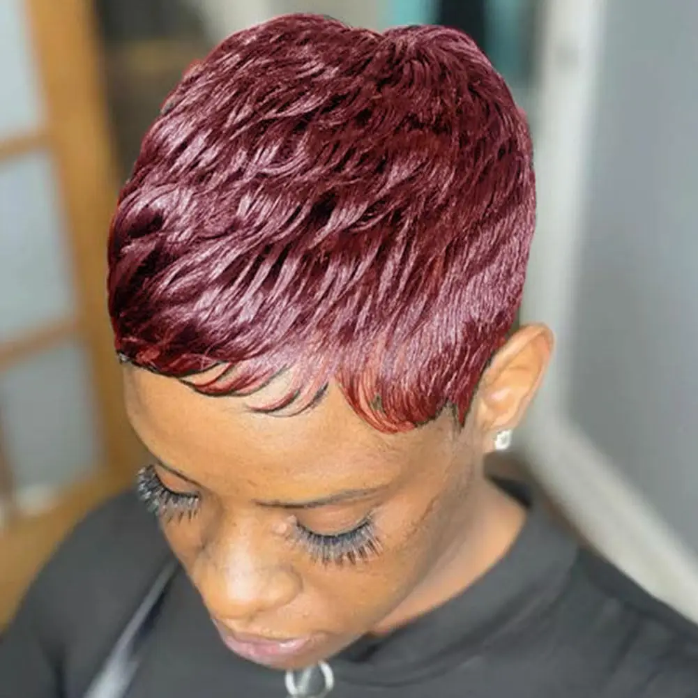 Human Hair Wigs 99J Pixie Cut Short Wig for Women 100% Human Hair Full Machine Made Wig
Human Hair Wigs 99J Pixie Cut Short Wig for Women 100% Human Hair Full Machine Made Wig