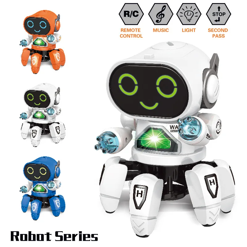 Kids Dance Robots 6 Claws Octopus Robot With Music LED Lights Birthday Gift Toys For Children Early Education Baby Toy Boys Girl
Kids Dance Robots 6 Claws Octopus Robot With Music LED Lights Birthday Gift Toys For Children Early Education Baby Toy Boys Girl