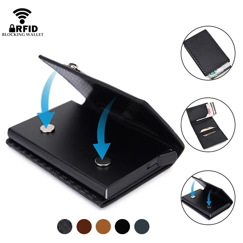 Anti Rfid Magnetic Credit Card Holder Wallets Men Metal Male Coin Purse Bank Cardholder Case Metal Slim Minimalist Wallet Man
Anti Rfid Magnetic Credit Card Holder Wallets Men Metal Male Coin Purse Bank Cardholder Case Metal Slim Minimalist Wallet Man