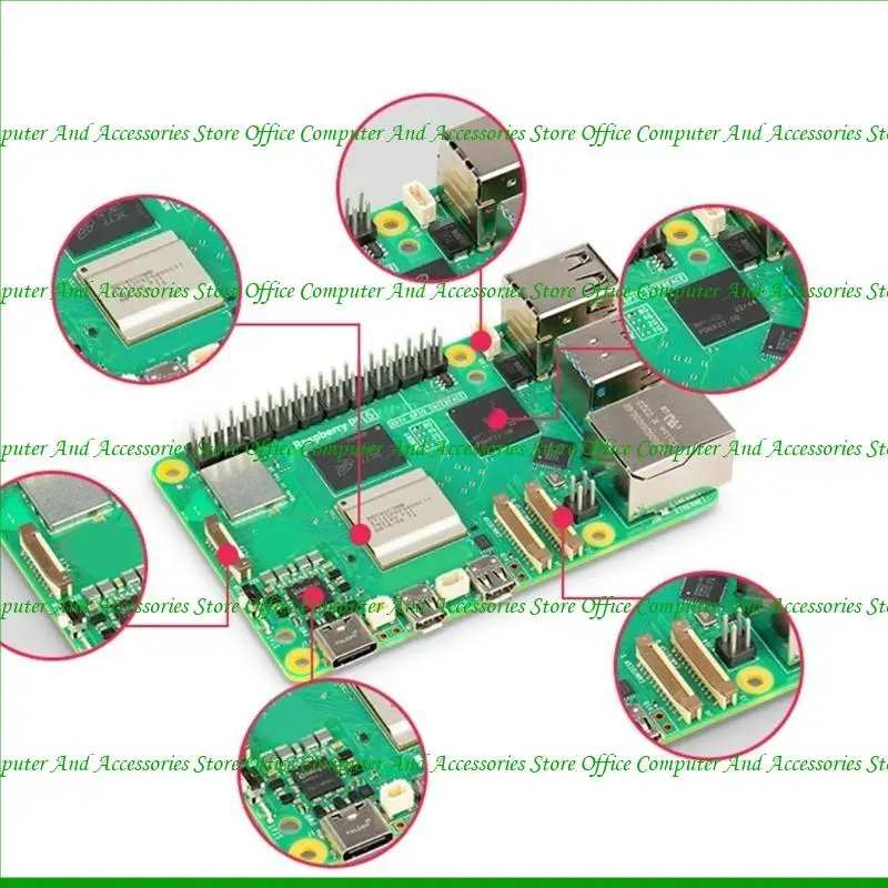 U55C For RPI 5 Development Board 2.4GHz 5Ghz 64bit ARM A76 4/8GB 2 USB2.0 Ports 4KP60 Wireless Bluetooth-compatible 5.0
U55C For RPI 5 Development Board 2.4GHz 5Ghz 64bit ARM A76 4/8GB 2 USB2.0 Ports 4KP60 Wireless Bluetooth-compatible 5.0