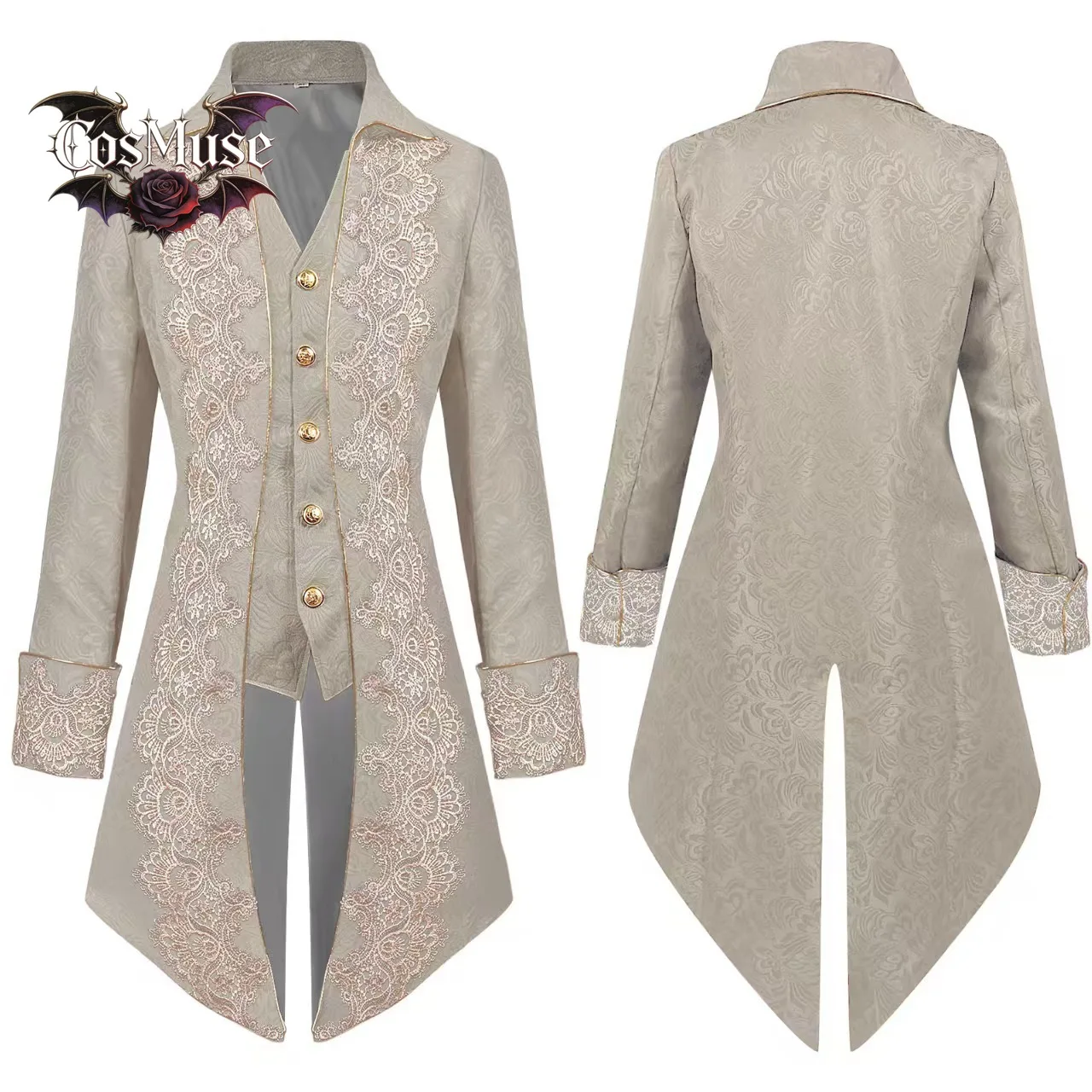 Men Steampunk Victorian Purple Velvet Tailcoat - Gothic Medieval Frock Coat Renaissance Costume XXXL
Men Steampunk Victorian Purple Velvet Tailcoat - Gothic Medieval Frock Coat Renaissance Costume XXXL