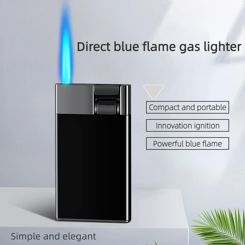 Hot-selling Men's Metal Lever Push-type Inflatable Lighter Personalized Creative Blue Flame Direct Windproof Cigarette Lighter
Hot-selling Men's Metal Lever Push-type Inflatable Lighter Personalized Creative Blue Flame Direct Windproof Cigarette Lighter