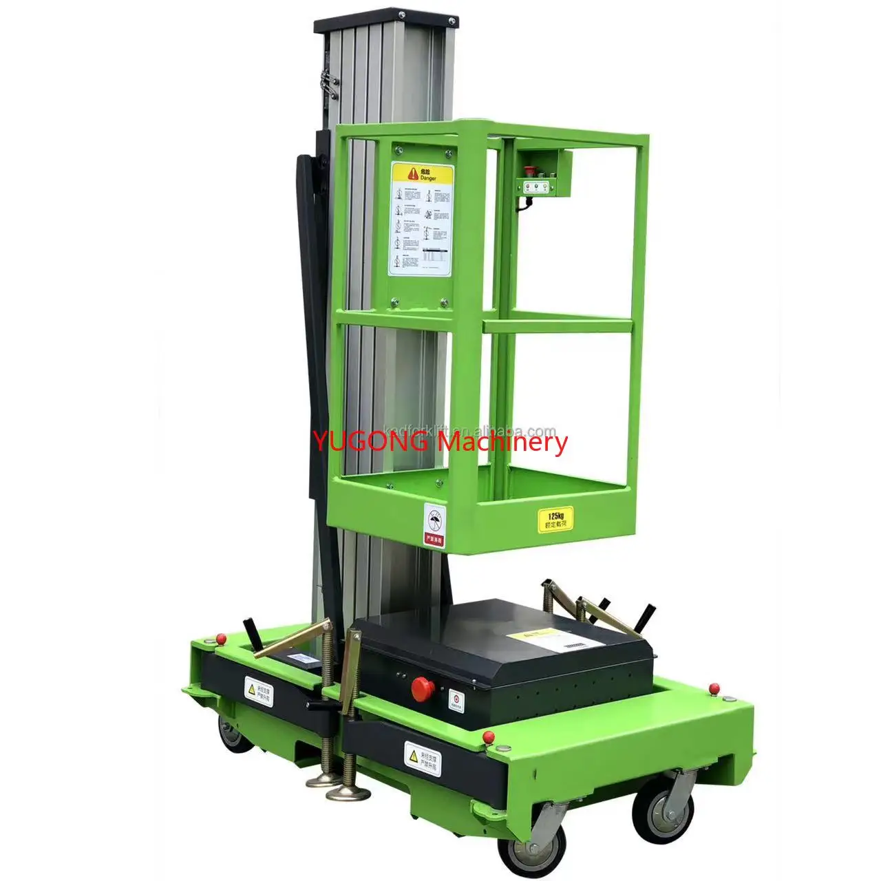 ME600-1 CE Certification 130kg 8m Electric Self-propelled Aerial Work Vertical Single Mast Lift
ME600-1 CE Certification 130kg 8m Electric Self-propelled Aerial Work Vertical Single Mast Lift