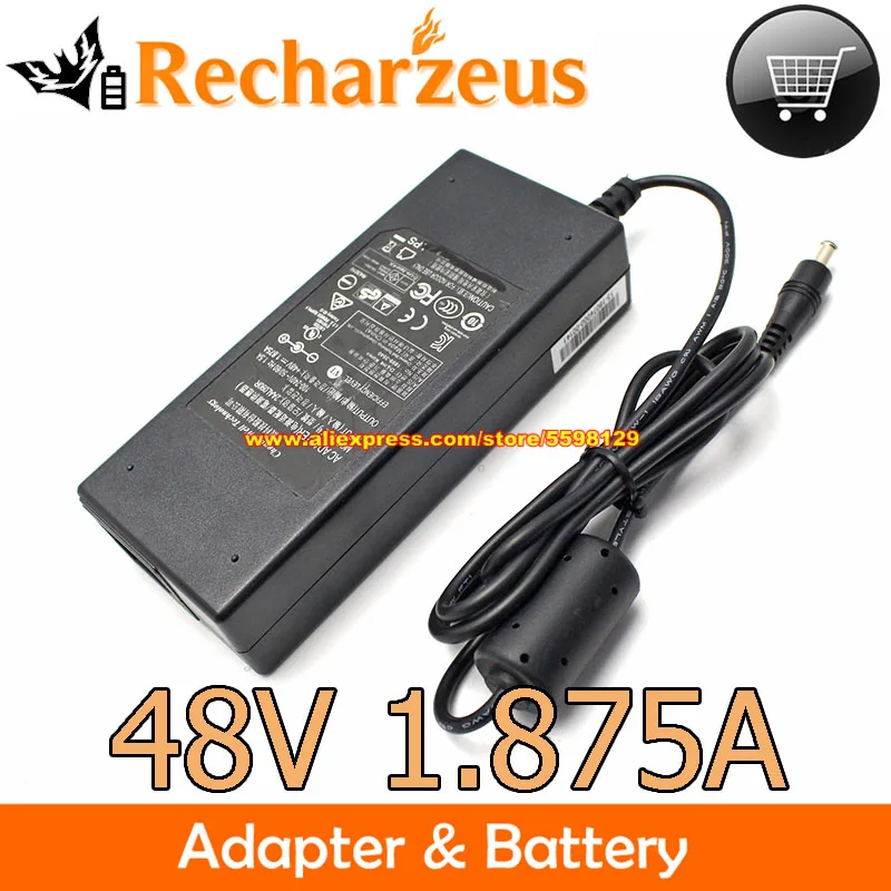 Genuine CWT 2AAL090R Adapter 48V 1.875A 90W Camera Charger For HIKVISION ERI-Q108-P8 NVR-104H-D/4P NVR-104MH-C/4P NVR-108-B/8P
Genuine CWT 2AAL090R Adapter 48V 1.875A 90W Camera Charger For HIKVISION ERI-Q108-P8 NVR-104H-D/4P NVR-104MH-C/4P NVR-108-B/8P