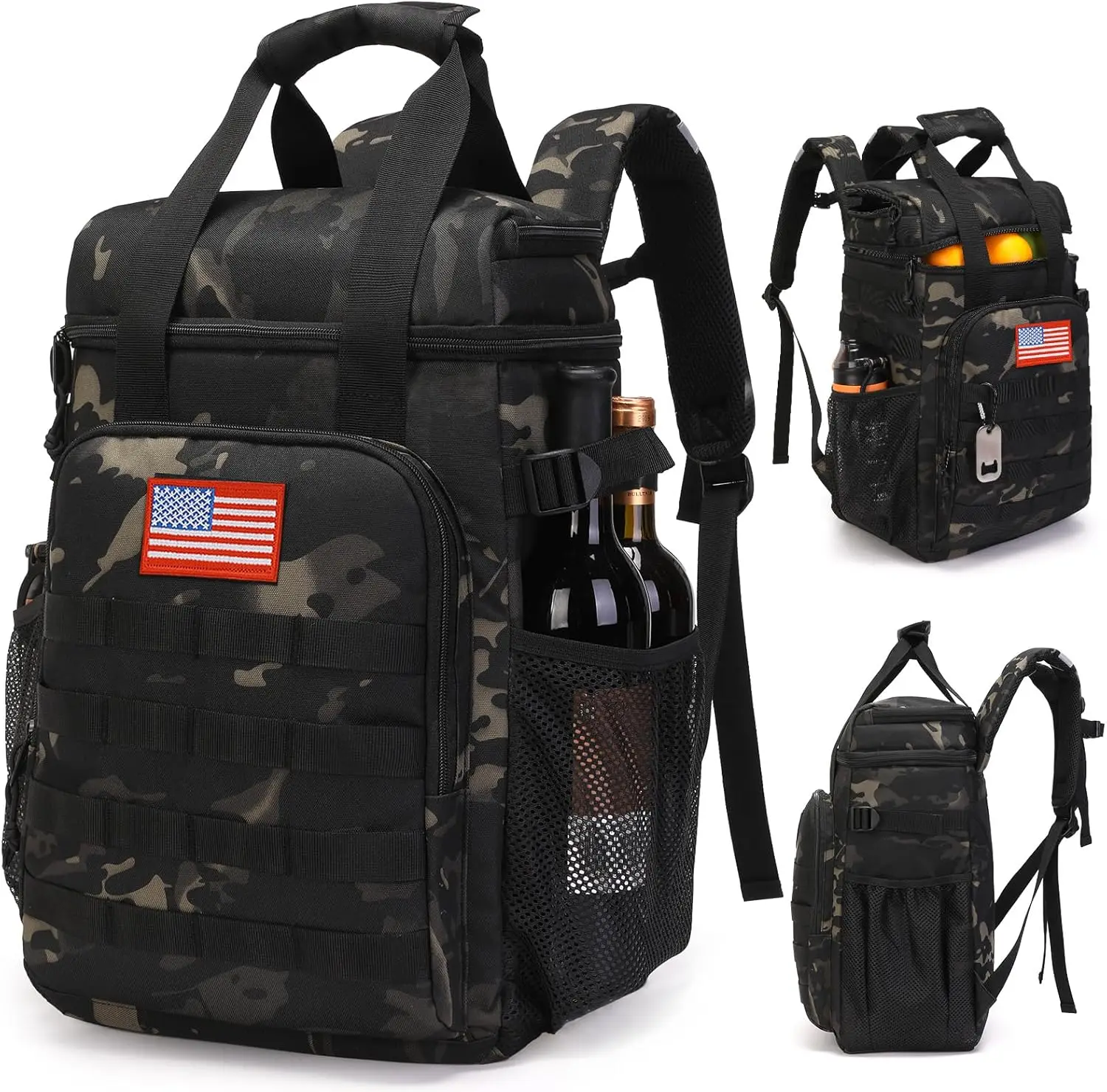 Tactical Backpack Cooler for Men, Insulated Waterproof Lunch Bag with Handle, Leak-Proof Soft Cooler Backpack
Tactical Backpack Cooler for Men, Insulated Waterproof Lunch Bag with Handle, Leak-Proof Soft Cooler Backpack