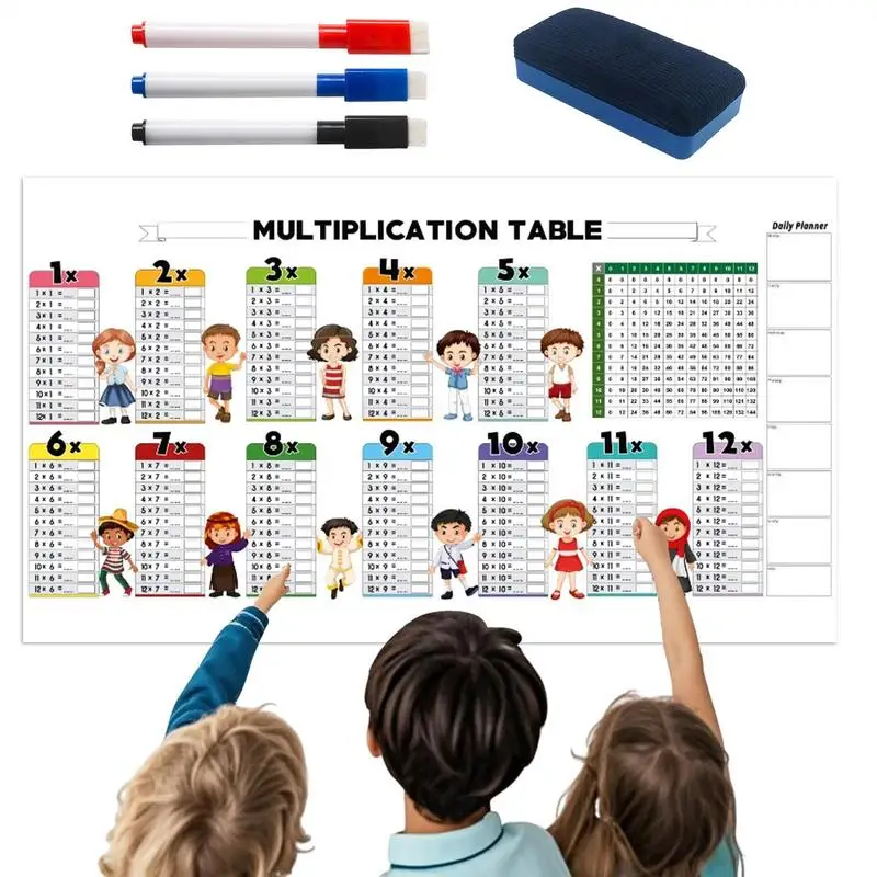 Multiplication Chart Dry Erase Colored Multiplication Workbook Interactive Learning Tool for Home Classroom School Travel Outing
Multiplication Chart Dry Erase Colored Multiplication Workbook Interactive Learning Tool for Home Classroom School Travel Outing