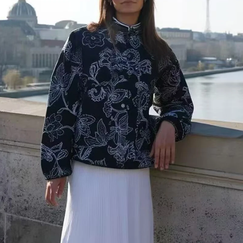 Parkas Jackets Women's Coat zartins 2025 Black Embroidery Outwear Long Sleeve Tops Vintage Elegant Fashion Woman Jackets Coat
Parkas Jackets Women's Coat zartins 2025 Black Embroidery Outwear Long Sleeve Tops Vintage Elegant Fashion Woman Jackets Coat