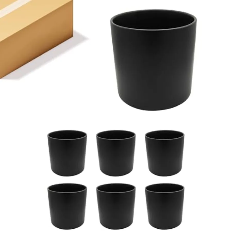 Black ceramic cylinder vase for flower arrangements, candle holder, terrarium planter, storage organizer, pen brush holder; 7 w
Black ceramic cylinder vase for flower arrangements, candle holder, terrarium planter, storage organizer, pen brush holder; 7 w