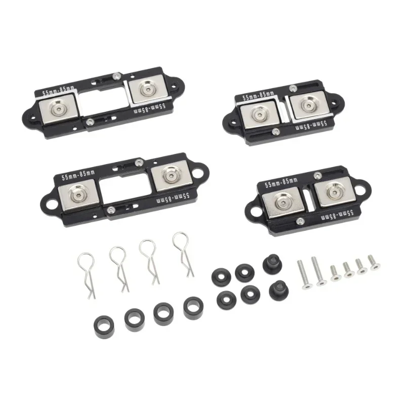 4Pcs Adjustable Magnetic Body Post Mount Car Shell Column 55-85mm for 1/10 RC Crawler TRX4 TRX6 SCX10 90046 D90 86100 MST CFX
4Pcs Adjustable Magnetic Body Post Mount Car Shell Column 55-85mm for 1/10 RC Crawler TRX4 TRX6 SCX10 90046 D90 86100 MST CFX