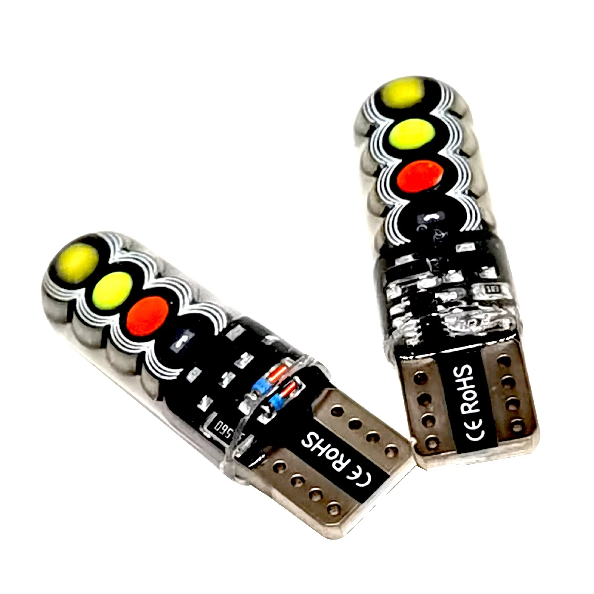 10 шт. T10 W5W RGB COB 8-чиповая светодиодная стробоскопическая лампа-вспышка 12 В красочная замена/ремонт кремнеземной лампы габаритный свет 
10 шт. T10 W5W RGB COB 8-чиповая светодиодная стробоскопическая лампа-вспышка 12 В красочная замена/ремонт кремнеземной лампы габаритный свет