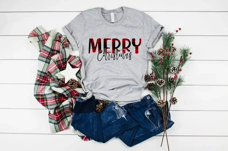 Christmas t-shirt, Women's Short sleeve Tee Round neck Tshirt Drop S-3XL 100% Cotton Funny Cute Letter print Graphic For Ladies
Christmas t-shirt, Women's Short sleeve Tee Round neck Tshirt Drop S-3XL 100% Cotton Funny Cute Letter print Graphic For Ladies