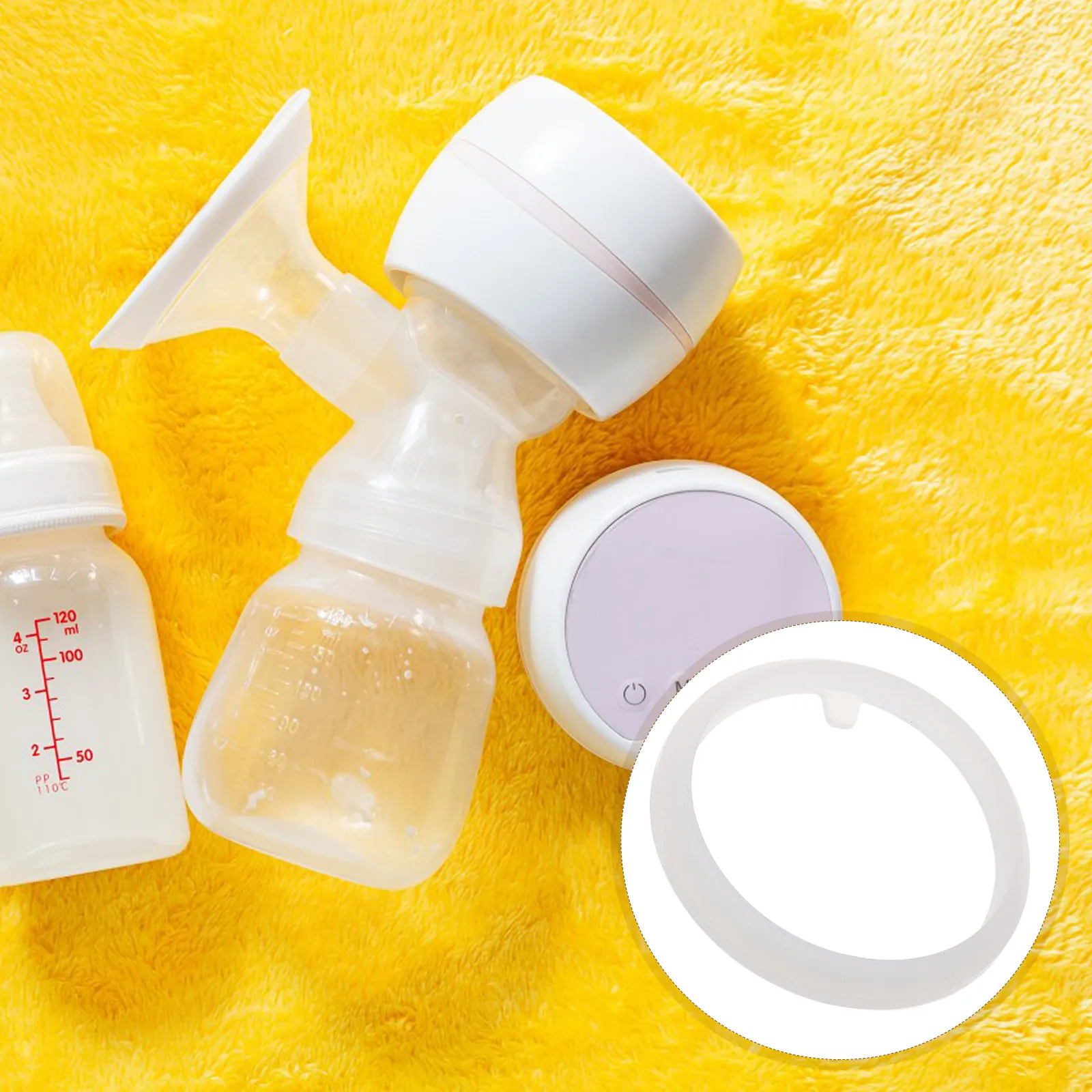 Силиконовое уплотнительное кольцо для электрического молокоотсоса, сменная деталь, герметичная прокладка, мягкая и удобная, совместима с аксессуарами для молокоотсосов Newbe.
Силиконовое уплотнительное кольцо для электрического молокоотсоса, сменная деталь, герметичная прокладка, мягкая и удобная, совместима с аксессуарами для молокоотсосов Newbe.