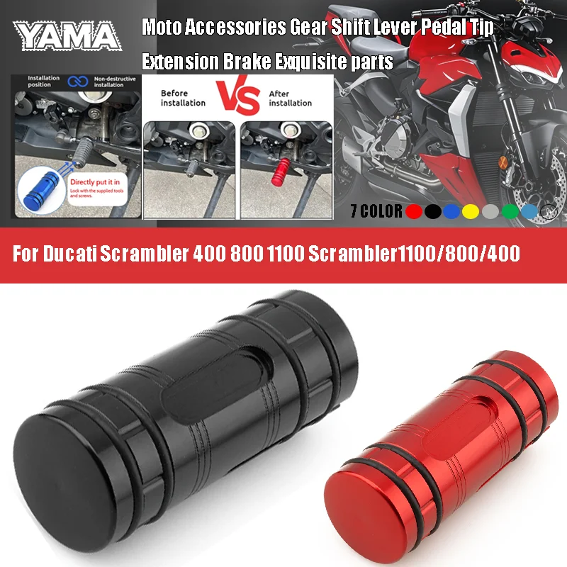 Moto Accessories For Ducati Scrambler 400 800 1100 CNC Gear Shift Lever Tip Extension Enlarger Pedal Scrambler1100/800/400
Moto Accessories For Ducati Scrambler 400 800 1100 CNC Gear Shift Lever Tip Extension Enlarger Pedal Scrambler1100/800/400
