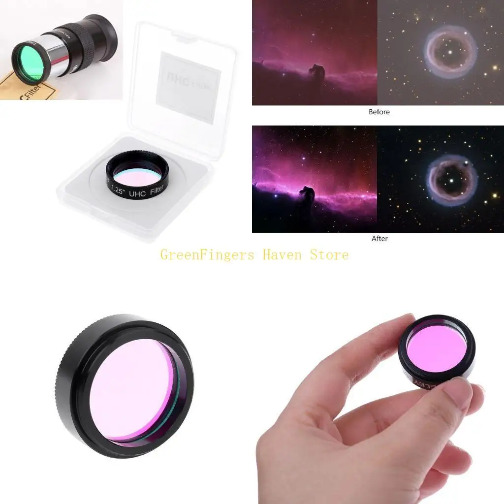 F68D Uhc Filter 1.25-inch Filter for Astronomy Monocular Eyepiece
F68D Uhc Filter 1.25-inch Filter for Astronomy Monocular Eyepiece