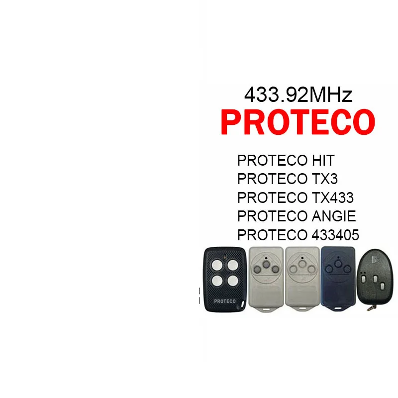 PROTECO Compatible TX433/PTX433 405/PTX433 AZUL/TX3/HIT Garage Door Remote Transmitter 433MHz Fixed Code
PROTECO Compatible TX433/PTX433 405/PTX433 AZUL/TX3/HIT Garage Door Remote Transmitter 433MHz Fixed Code