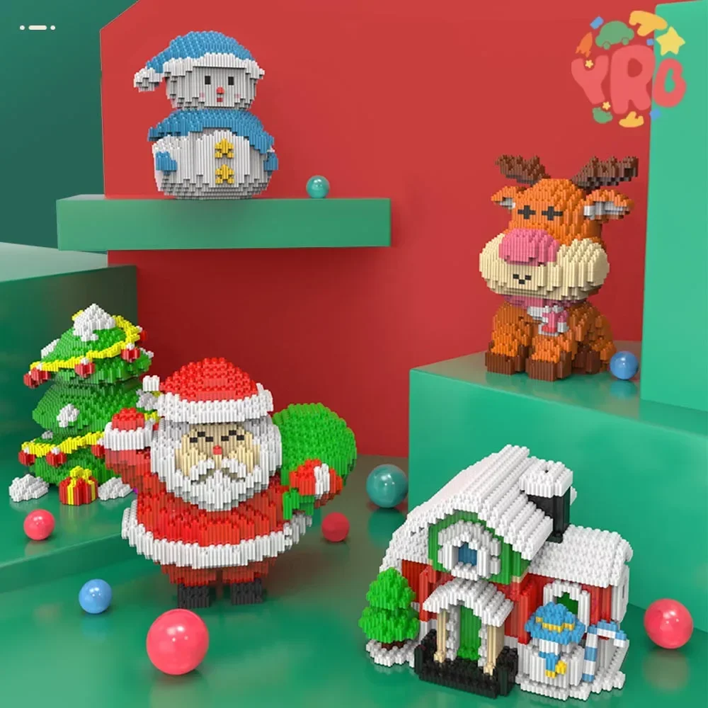 Christmas Winter Scene Building Blocks-Small Particle Children Puzzle Toy DIY Home Decoration Ornament Perfect Kids Holiday Gift
Christmas Winter Scene Building Blocks-Small Particle Children Puzzle Toy DIY Home Decoration Ornament Perfect Kids Holiday Gift