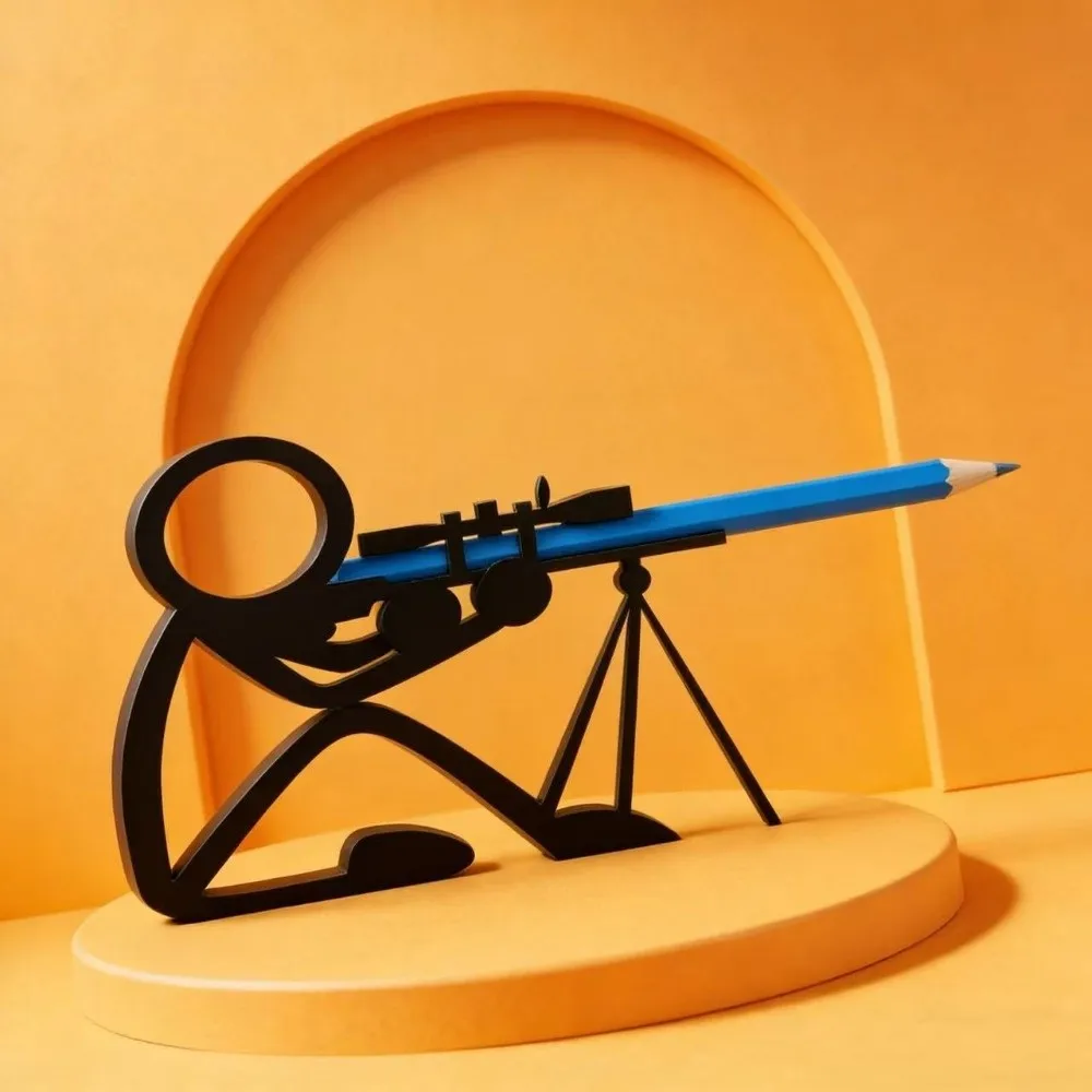Plastic Stickman Warrior Pen Holder 3D Black Desktop Decor 3D Printed Pencil Stand Cartoon Pen Container Funny Pen Ornament
Plastic Stickman Warrior Pen Holder 3D Black Desktop Decor 3D Printed Pencil Stand Cartoon Pen Container Funny Pen Ornament