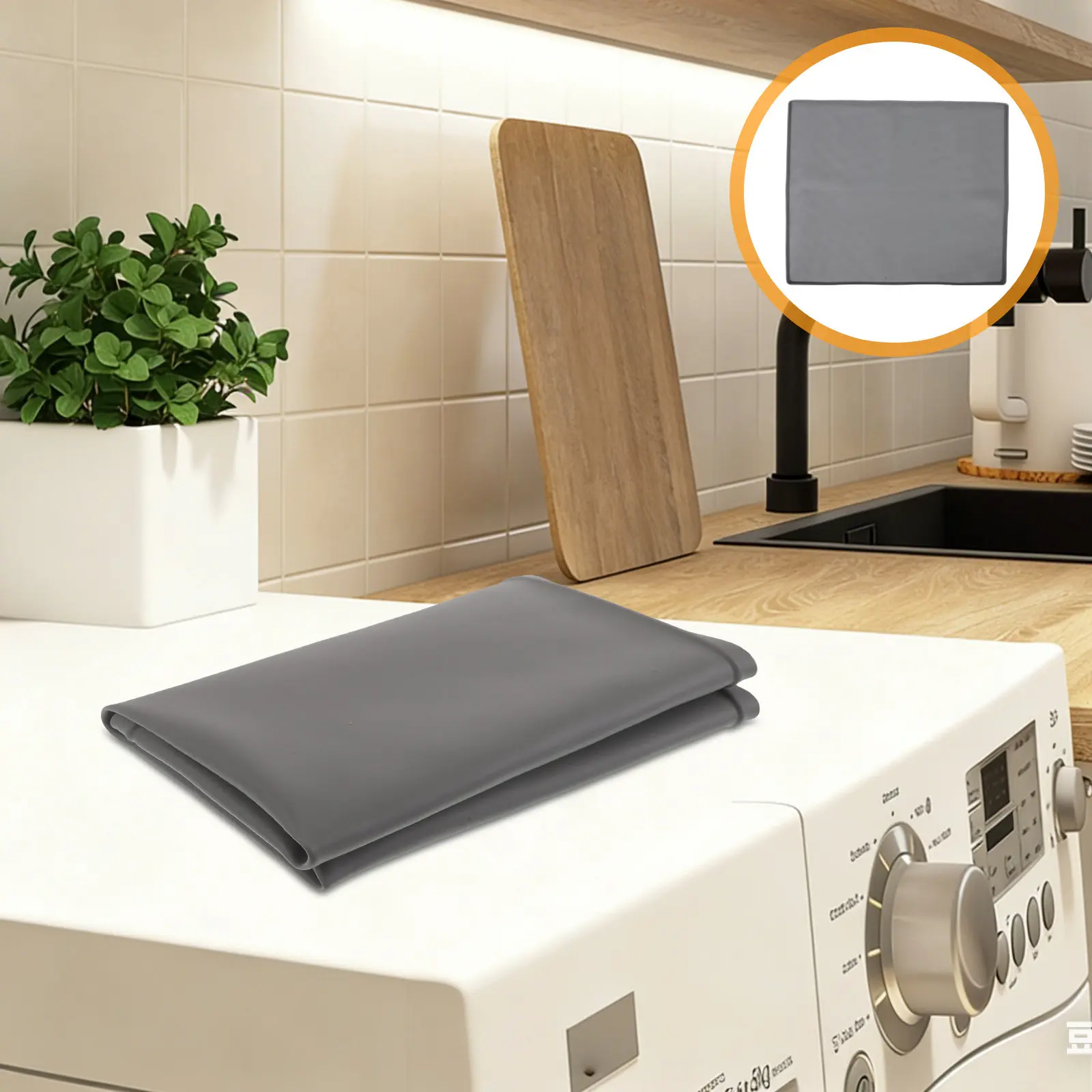 Silicone Washing Machine Top Cover Mat - Waterproof Dryer Top Protector for Laundry Room Balcony Use - Non-Slip Scratch Uv Noise
Silicone Washing Machine Top Cover Mat - Waterproof Dryer Top Protector for Laundry Room Balcony Use - Non-Slip Scratch Uv Noise