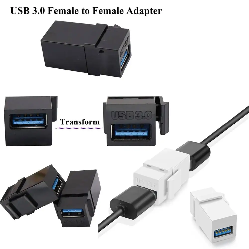 Вставки Keystone Jack USB 3,0, соединительное оборудование с USB-портом, защелкивающийся разъем, переходник-порт для настенной панели
Вставки Keystone Jack USB 3,0, соединительное оборудование с USB-портом, защелкивающийся разъем, переходник-порт для настенной панели