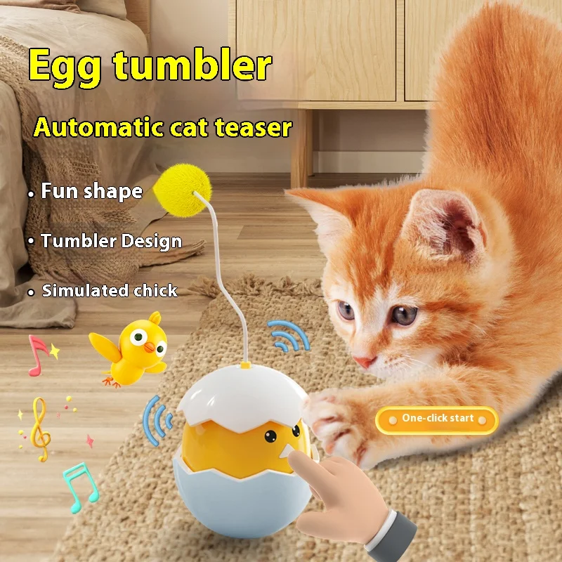 New Cat Teasing Toy Electric Tumbler Cat Toy Kitten Sounds and Calls Toy Cat Teasing Stick to Relieve Bore
New Cat Teasing Toy Electric Tumbler Cat Toy Kitten Sounds and Calls Toy Cat Teasing Stick to Relieve Bore