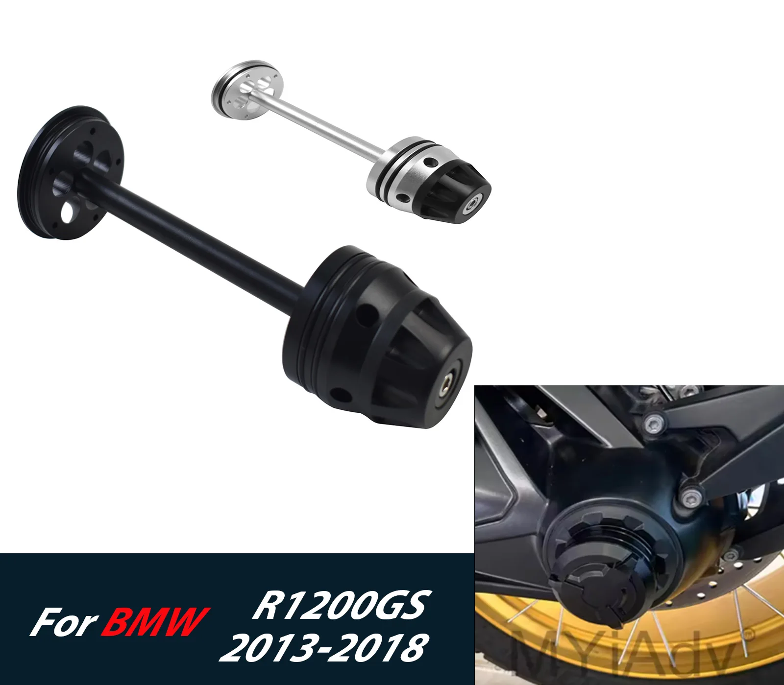  Для BMW R1200GS R1250GS Adv LC 2023, K1200GT/RT/R R nine T, крышка вилки заднего колеса, защита от столкновений, слайдер, ступица шпинделя
Для BMW R1200GS R1250GS Adv LC 2023, K1200GT/RT/R R nine T, крышка вилки заднего колеса, защита от столкновений, слайдер, ступица шпинделя 