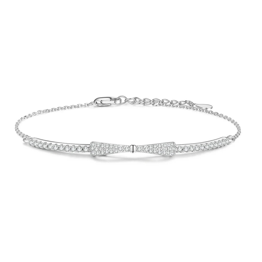 D Color all Moissanite Bow Bracelet 100%-S925 Sterling Silver Bracelets For Women Birthday Anniversary Party Jewelry Gift
D Color all Moissanite Bow Bracelet 100%-S925 Sterling Silver Bracelets For Women Birthday Anniversary Party Jewelry Gift