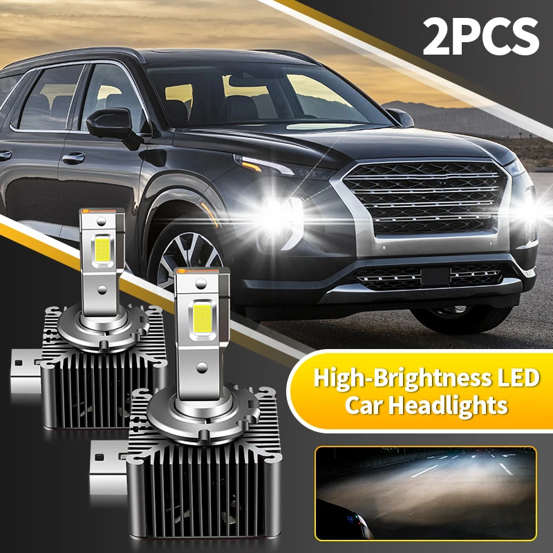 2PC D3S D1S LED Car Headlight HID Canbus D2S D4S D5S D8S Xenon Plug&Play Turbo LED Light Two Sided 9570 CSP Chip Auto Lamp 6000K
2PC D3S D1S LED Car Headlight HID Canbus D2S D4S D5S D8S Xenon Plug&Play Turbo LED Light Two Sided 9570 CSP Chip Auto Lamp 6000K