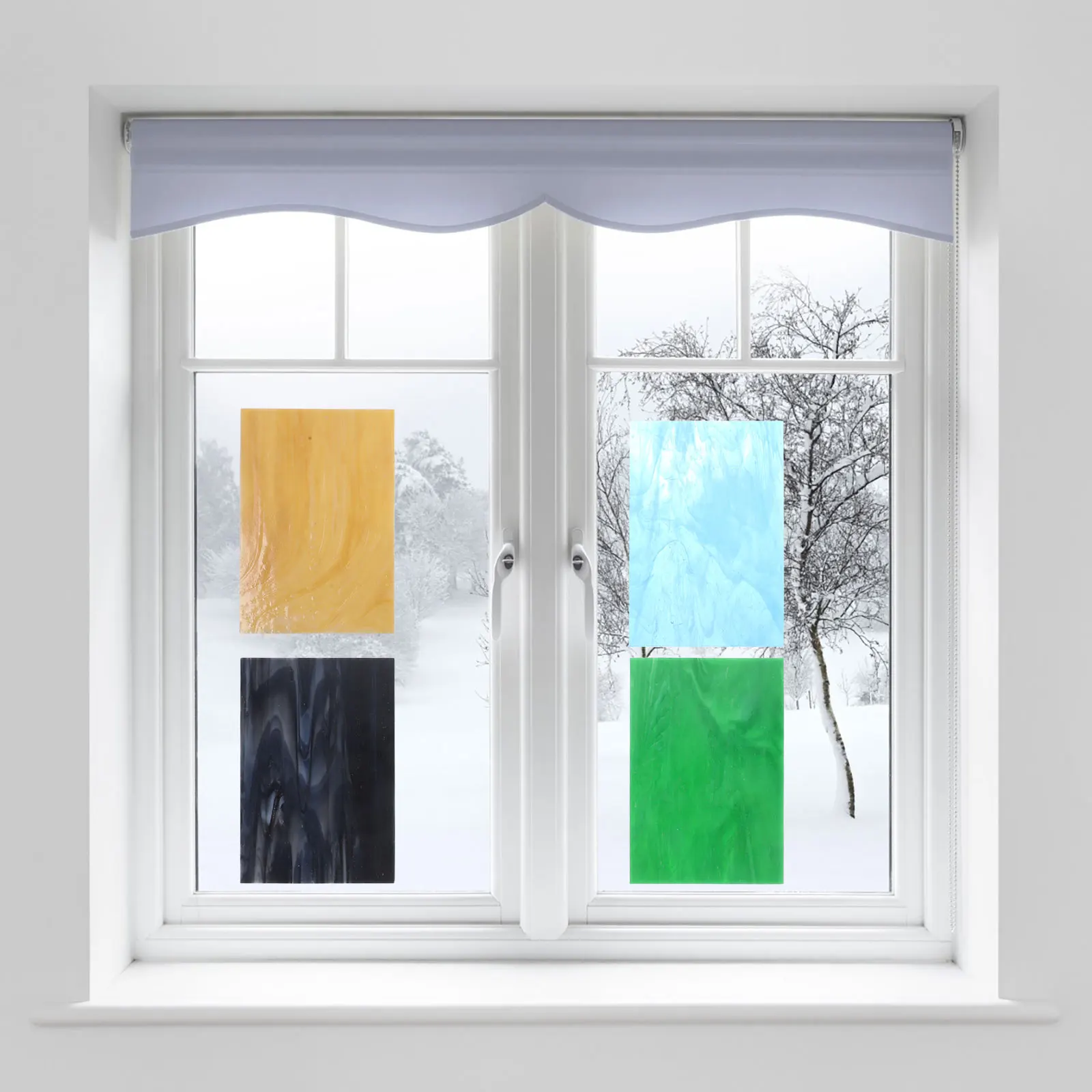 6 Colored Glass Sheets Cathedral Mosaic Tiles Stained Glass DIY Supplies Durable Craft Decoration Glass Mosaic Tiles Decoration
6 Colored Glass Sheets Cathedral Mosaic Tiles Stained Glass DIY Supplies Durable Craft Decoration Glass Mosaic Tiles Decoration