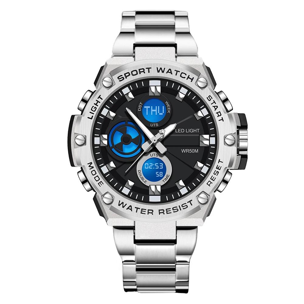 FOXBOX Military Watch for Men Top brand Luxury Sport Quartz Chronograph Wristwatches Casual Waterproof Dual Display Watch Men
FOXBOX Military Watch for Men Top brand Luxury Sport Quartz Chronograph Wristwatches Casual Waterproof Dual Display Watch Men