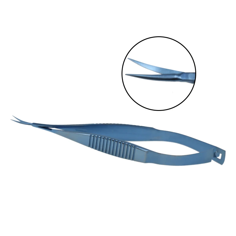 Ophthalmic Vannas Capsulotormy Scissors Titanium Alloy 11mm Tip Micro Scissors Ophthalmic Eye Instrument Curved
Ophthalmic Vannas Capsulotormy Scissors Titanium Alloy 11mm Tip Micro Scissors Ophthalmic Eye Instrument Curved