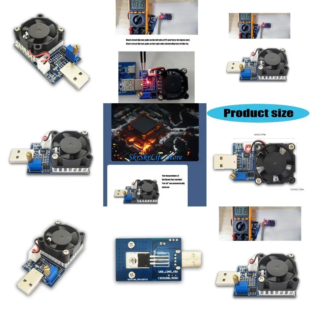 E65E Tall Efficiency Heat Dissipation 15W Modifiable USB Load Tester For Circuit Board Testing
E65E Tall Efficiency Heat Dissipation 15W Modifiable USB Load Tester For Circuit Board Testing