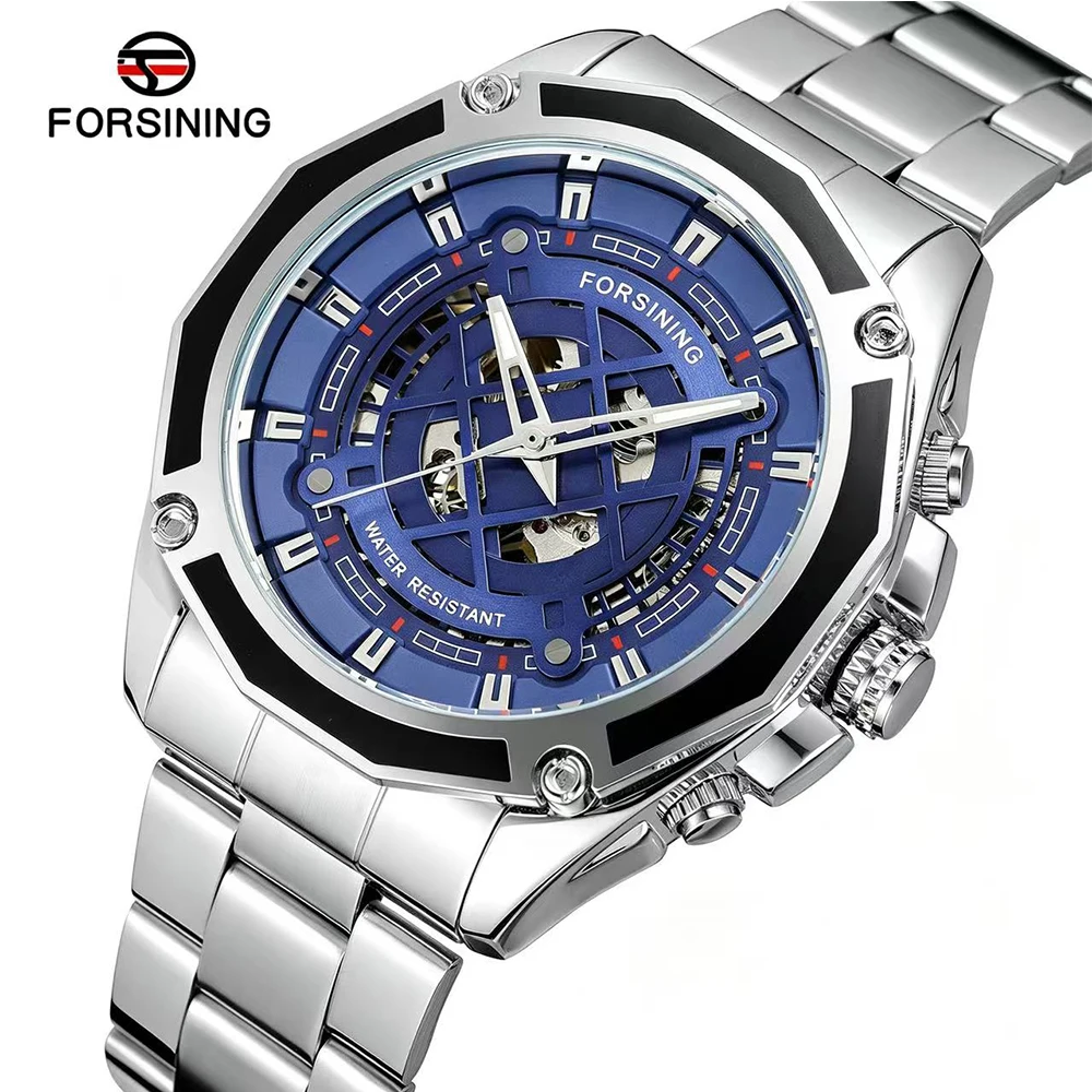 FORSINING Luxury Dress Man Watches Skeleton Dial Automatic Mechanical Watch Stainless Steel Waterproof Sport Timepiece for Men
FORSINING Luxury Dress Man Watches Skeleton Dial Automatic Mechanical Watch Stainless Steel Waterproof Sport Timepiece for Men